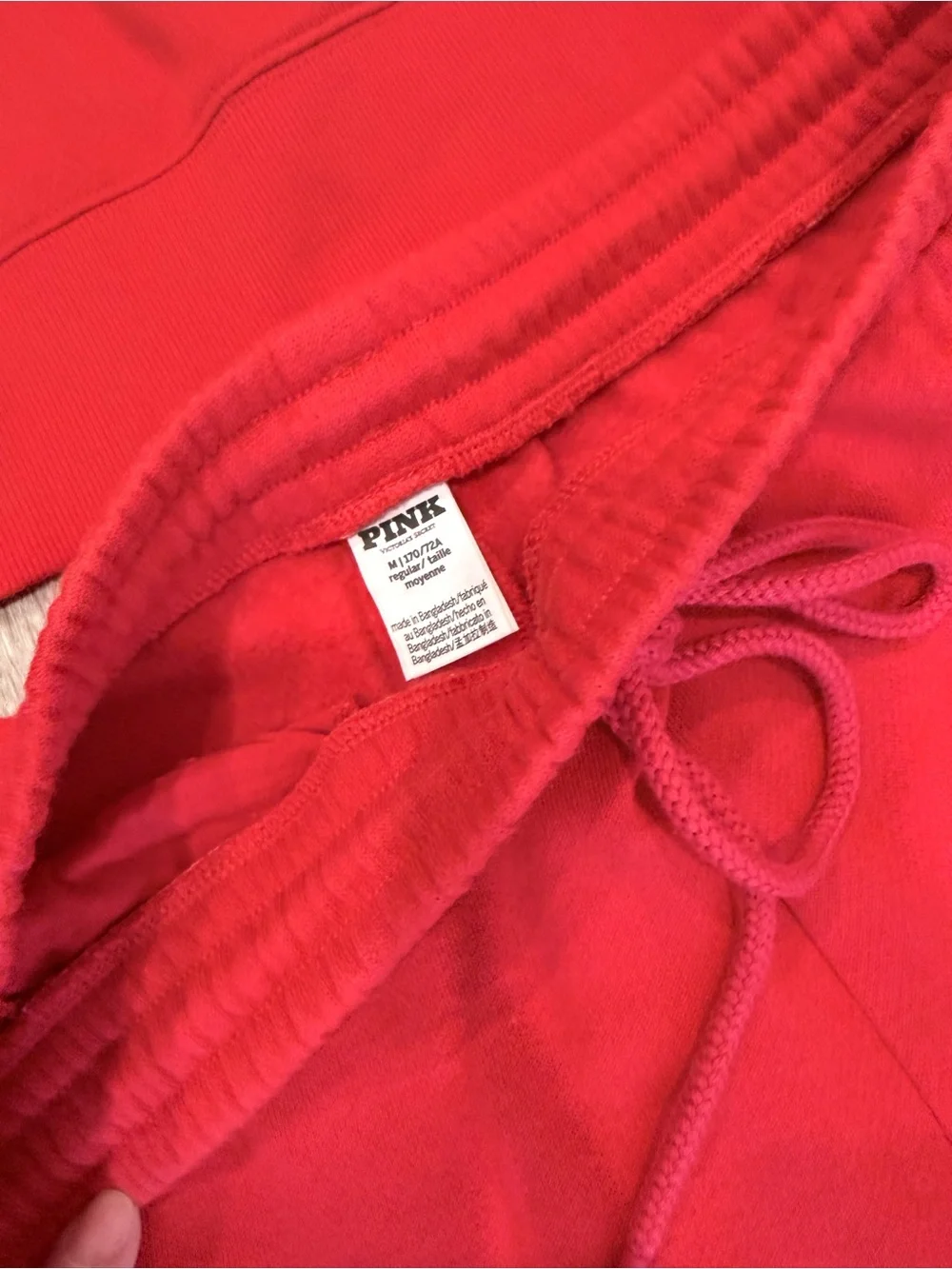PINK Victoria's Secret Red Drawstring Sweatpants Set - Picture 3 of 6